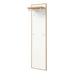 Porte-manteau mural V100 II Placage en bois véritable / Métal - Blanc - Largeur : 44 cm