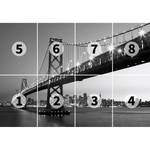 Fotobehang San Francisco - zwart / grijs / wit - 3,66cm x 2,54cm