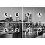 Fotobehang Manhattan - zwart / grijs / wit - 3,66cm x 2,54cm