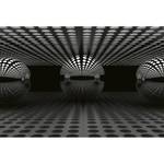 Fotobehang 3D Sphere vlies - zwart / grijs - 3,84cm x 2,6cm