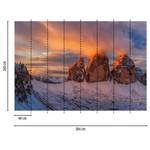 Fotobehang Alpen Bergen I vlies - 3,84cm x 2,6cm