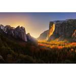 Fototapete Yosemite National Park Vlies - Mehrfarbig - Breite: 3.8 cm