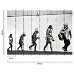 Fotobehang Street Art Evolution vlies - zwart / wit - 3,84cm x 2,6cm