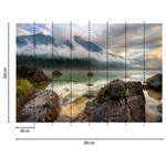 Fotobehang Bergmeer Natuur vlies - 3,84cm x 2,6cm