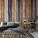 Fototapete Vintage Wooden Wall Vlies - Mehrfarbig