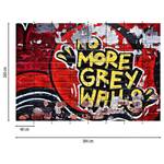 Fototapete No More Grey Walls Graffitti Vlies - Mehrfarbig