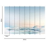 Fototapete Over the Clouds Vlies - Blau - Breite: 3.8 cm