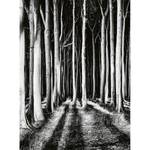 Fotobehang Ghost Forest vlies - zwart / wit - 1,92cm x 2,6cm - Breedte: 1.9 cm