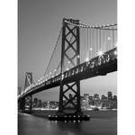 Fotomurale San Francisco Skyline Tessuto non tessuto - Nero / Bianco - 1,92cm x 2,6cm