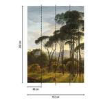 Fotomurale Italian Landscape Tessuto non tessuto - Verde / Marrone / Blu - 1,92cm x 2,6cm