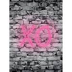 Fotobehang XO Steen vlies - grijs / pink - 1,92cm x 2,6cm - Breedte: 1.9 cm