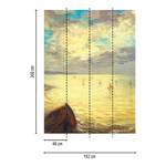 Fotomurale Delacroix The Sea Tessuto non tessuto - Giallo / Blu / Bianco - 1,92cm x 2,6cm - Larghezza: 1.9 cm