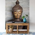 Fotomurale Buddha Thailand Tessuto non tessuto - Marrone / Grigio - 1,92cm x 2,6cm