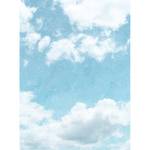 Fotomurale Cielo sereno Tessuto non tessuto - Azzurro / Bianco - 1,92cm x 2,6cm - Larghezza: 1.9 cm