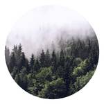 Fotomurale Foggy Forest Tessuto non tessuto - Verde / Bianco - 1,4cm x 1,4cm