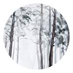 Fotomurale Foresta acquarellata Tessuto non tessuto - Blu / Bianco / Grigio - 1,4cm x 1,4cm