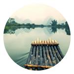 Fotobehang Raft Trip in China vlies - groen / beige - 1,4cm x 1,4cm