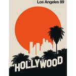 Fotobehang Los Angeles Mica - beige / oranje / zwart - 2cm x 2,7cm - 200g Vlies-Mica