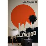 Fotobehang Los Angeles mat vlies - beige / oranje / zwart - 2cm x 2,7cm - Vlies mat