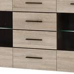 Dressoir Taradale met verlichting - Sonoma eikenhouten look