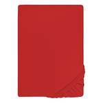 Lenzuolo con gli angoli 0077144 Jersey di cotone - Rosso - 140-160 x 200 cm