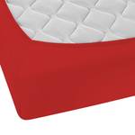 Drap housse en jersey fin 0077144 Jersey de coton - Rouge - 140 - 160 x 200 cm