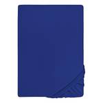 Lenzuolo con gli angoli 0077144 Jersey di cotone - Blu brillante - 90-100 x 200 cm