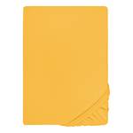 Lenzuolo con gli angoli 0077144 Jersey di cotone - Giallo - 90-100 x 200 cm