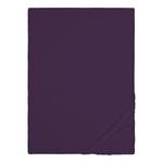 Drap-housse en flanelle 0002744 Coton - Violet foncé - 140 - 160 x 200 cm