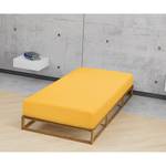 Drap housse en jersey fin 0077144 Jersey de coton - Jaune - 140 - 160 x 200 cm