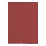 Drap-housse en flanelle 0002744 Coton - Marron rouille - 140 - 160 x 200 cm