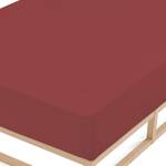 Drap-housse en flanelle 0002744 Coton - Marron rouille - 140 - 160 x 200 cm