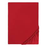 Drap-housse en flanelle 0002744 Coton - Rouge - 140 - 160 x 200 cm