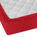 Drap-housse en flanelle 0002744 Coton - Rouge - 180-200 x 200 cm