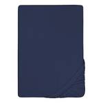 Drap en éponge 0012344 Éponge - Bleu marine - 180-200 x 200 cm