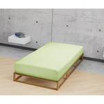 Drap housse en jersey fin 0077144 Jersey de coton - Vert pistache - 90-100 x 200 cm