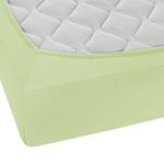 Drap housse en jersey fin 0077144 Jersey de coton - Vert pistache - 90-100 x 200 cm