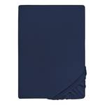 Drap housse en jersey fin 0077144 Jersey de coton - Bleu marine - 90-100 x 200 cm