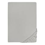 Drap housse en jersey fin 0077144 Jersey de coton - Gris clair - 90-100 x 200 cm