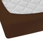 Drap housse en jersey fin 0077144 Jersey de coton - Mocca - 180-200 x 200 cm