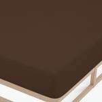 Drap housse en jersey fin 0077144 Jersey de coton - Mocca - 90-100 x 200 cm