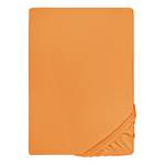 Drap housse en jersey fin 0077144 Jersey de coton - Orange - 180-200 x 200 cm