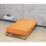 Drap housse en jersey fin 0077144 Jersey de coton - Orange - 90-100 x 200 cm