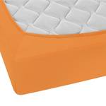 Drap housse en jersey fin 0077144 Jersey de coton - Orange - 90-100 x 200 cm