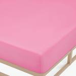 Drap housse en jersey fin 0077144 Jersey de coton - Rose foncé - 180-200 x 200 cm