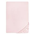 Drap housse en jersey fin 0077144 Jersey de coton - Rose - 90-100 x 200 cm