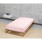 Drap housse en jersey fin 0077144 Jersey de coton - Rose - 90-100 x 200 cm