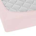 Drap housse en jersey fin 0077144 Jersey de coton - Rose - 90-100 x 200 cm