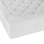 Drap housse en jersey élastique 0077866 Coton / Élasthanne - Blanc - 180-200 x 200-220 cm