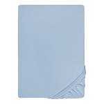 Drap housse en jersey élastique 0077866 Coton / Élasthanne - Bleu glacier - 120-130 x 200-220 cm